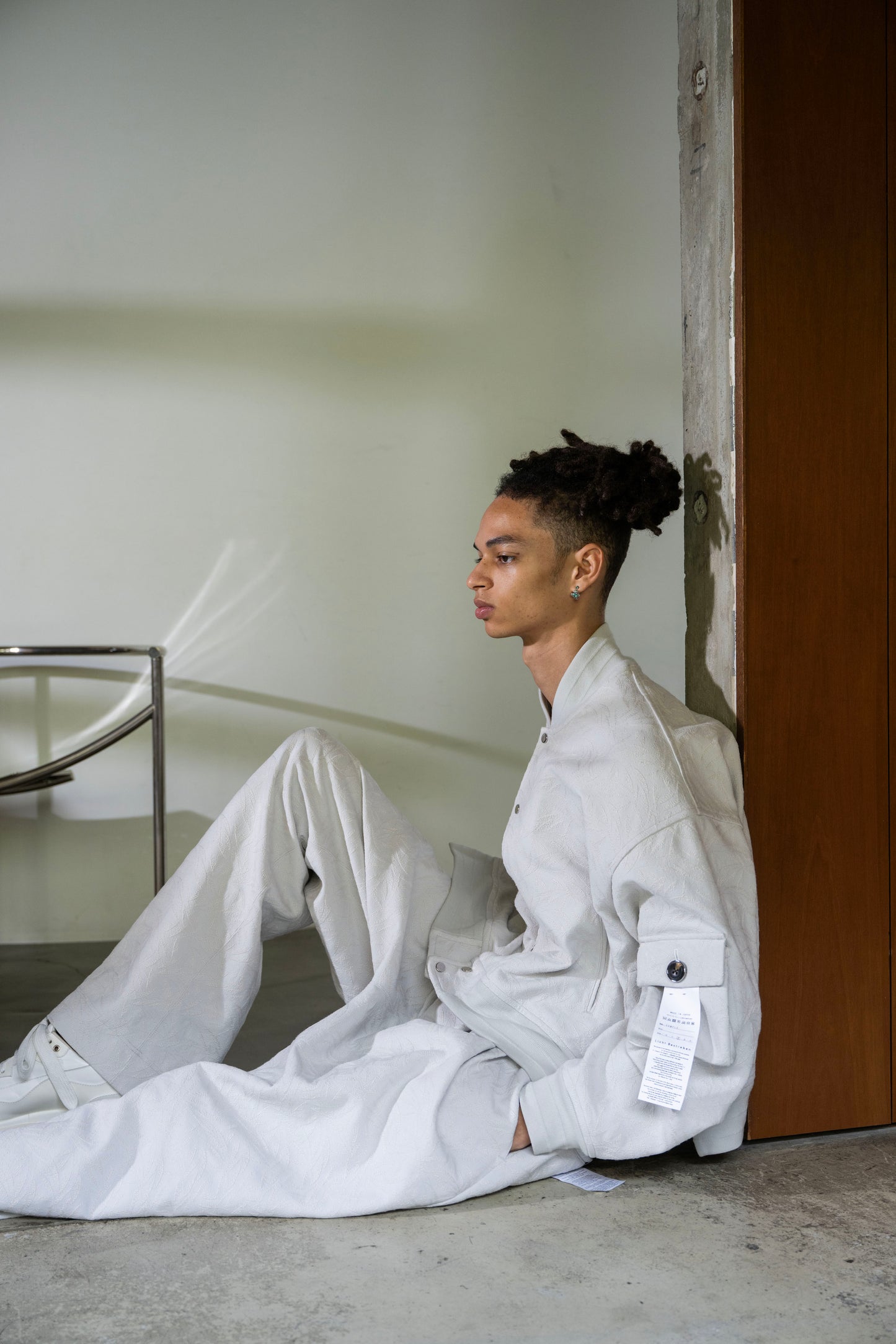 <LAST 1点> LB26SS-SWBL01-ETJ | フルエンブロイダリージャージースタジアムブルゾン | ICE GRAY