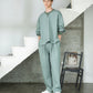 <LAST 1点> LB26SS-PO08-ETJ | フルエンブロイダリージャージープルオーバー | GLASS GREEN