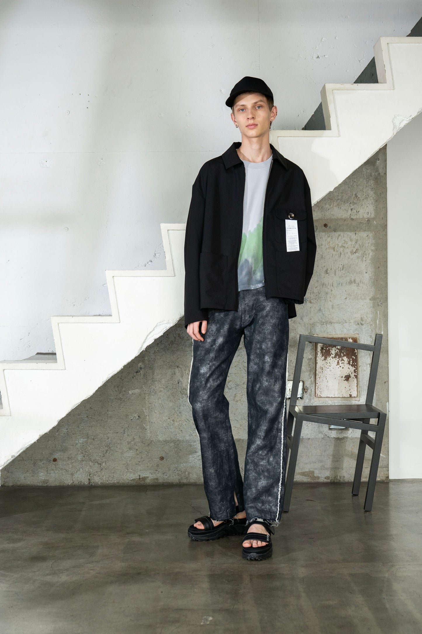 LB26SS-PO10-GDJ | ハンドダイドロングスリーブプルオーバー | ICE GRAY DYED