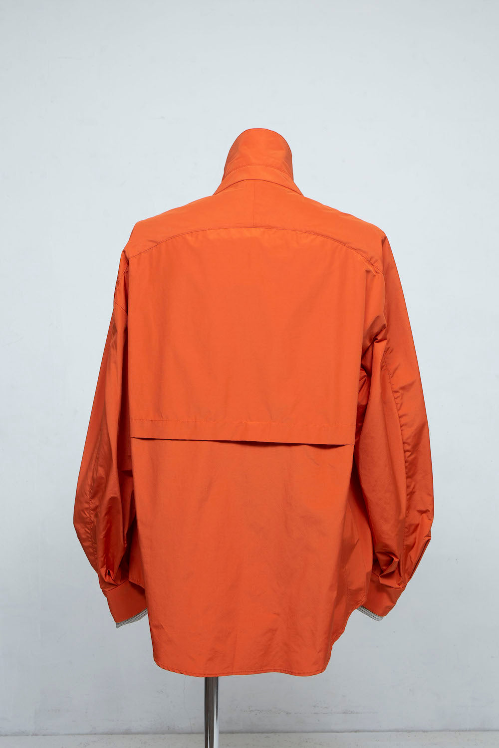 LB24SS-SHBL01-TFT | Powder Touch Taffeta Track Shirt Jacket | BURNT ORANGE 