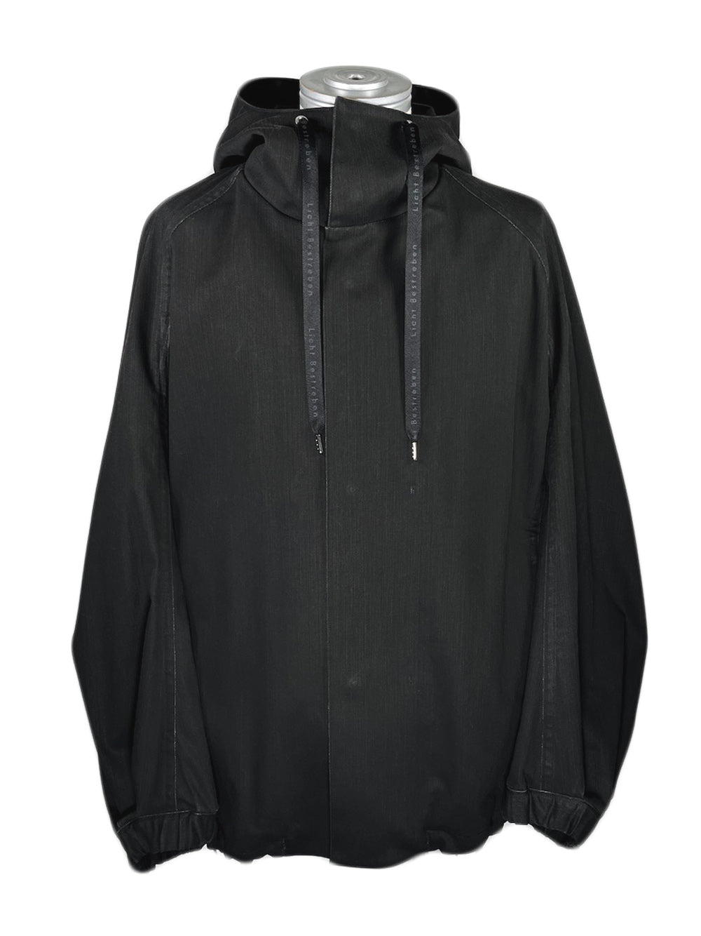 LB23SS-BL03-PDN | 颜料染色连帽夹克 | 黑色颜料染色