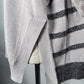 LB23SS-KNTE02 | 嵌花半袖夏季针织衫 | 灰色