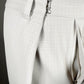 LB23SS-PT02-ERW | Embossed Lily Waltz Customized Tuck Trousers | GREIGE